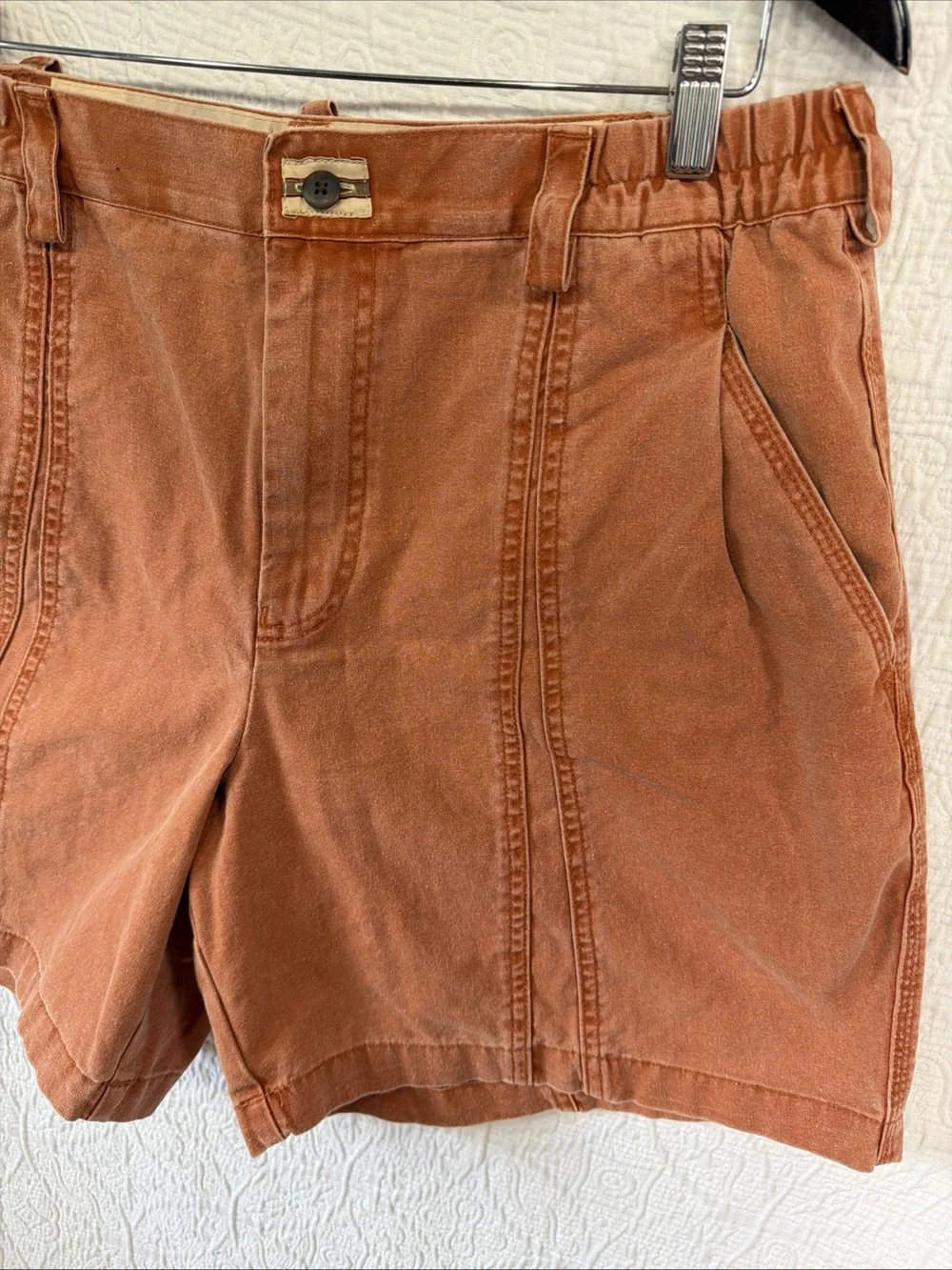 Territory Ahead Vtg Mens Large Shorts Life Of Riley Sunwashed Clay Cotton Canvas